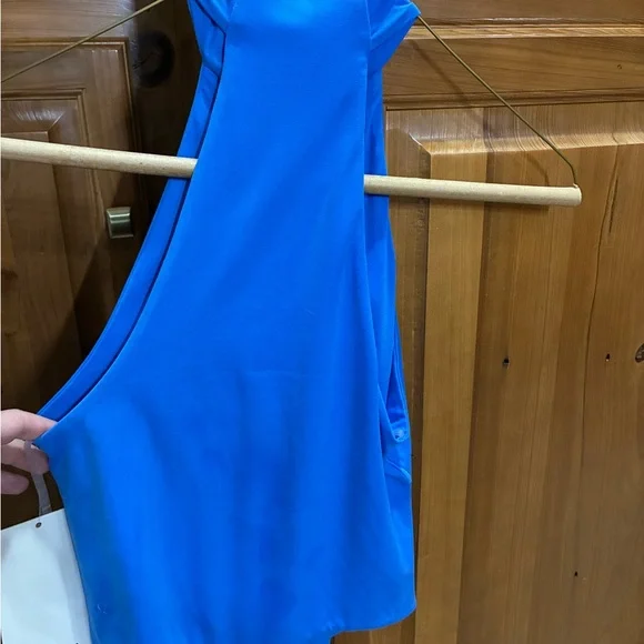 Elegant Blue Sleeveless Dress - Picture 2 of 2
